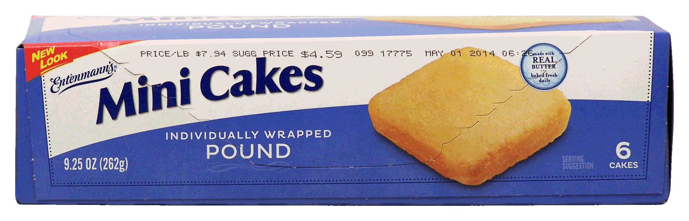 Entenmann's&nbsp;&nbsp;pound mini cakes, individually wrapped, 6-count Full-Size Picture